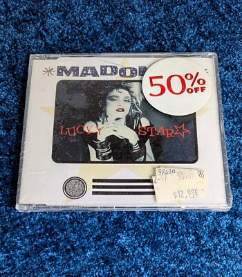 MADONNA SEALED LUCKY STAR CD SINGLE DELETED SIRE YELLOW GERMAN