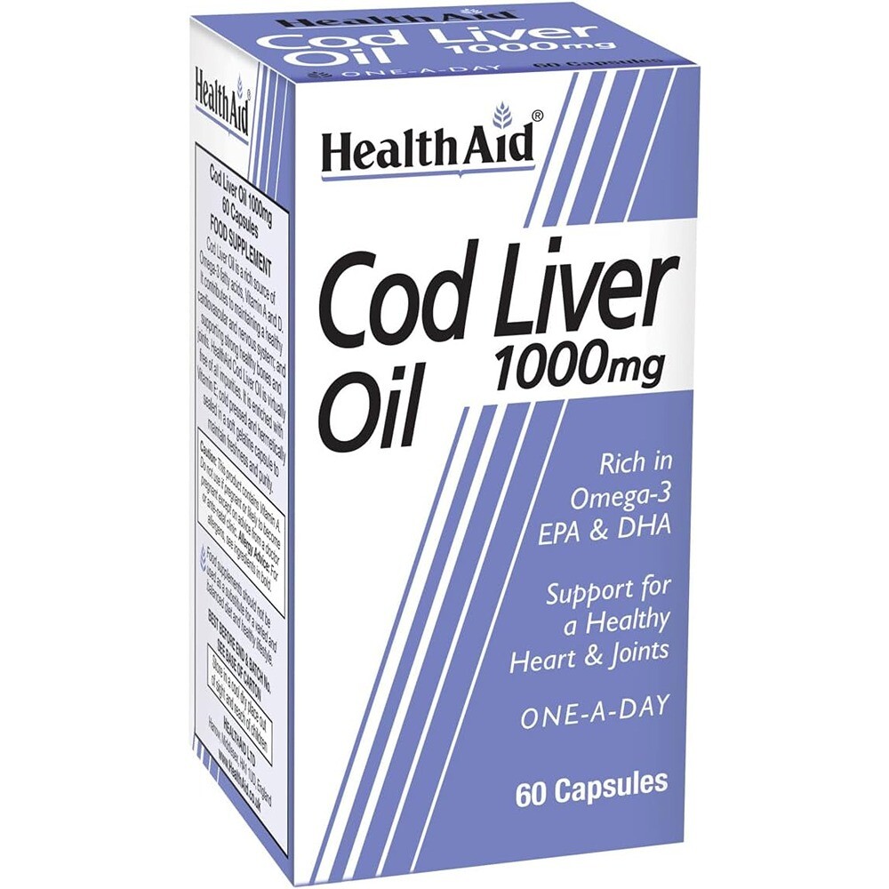 Aceite De Hígado De Bacalao 1000 Mg - 60 Cápsulas