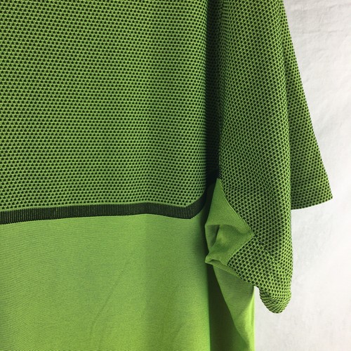 Polo Nike Golf Uomo XL Verde Modern Fit Maglia Blocco Alpha Stay Cool -M486 - Foto 7 di 12