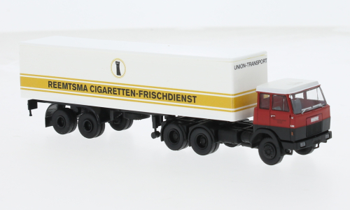 Brekina Hanomag Henschel F 221 S Koffer-SZ 1969 Union Transport Reemtsma 1:87 - Picture 1 of 1