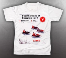VINTAGE SCORPION 1979 BROCHURE TEE-SHIRT LIKE NOS