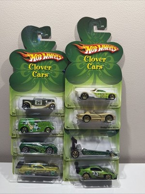 Hot Wheels 2007 Clover Cars Complete set of 8 Cars! J28