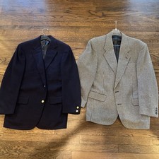 Two Men’s Sport Coats, 42R One Cashmere One Maybe Cashmere