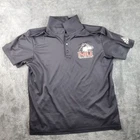 Adidas Shirt Mens L Black Team Grind Aeroready Polo NIU Huskies NCAA AMP0013