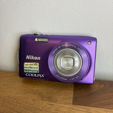 Nikon S3300 Coolpix Digital Camera Purple - Has Issues