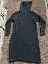 Old Navy Women's Ribbed Turtleneck Dress Long Sleeve - Medium - Charcoal - NWT