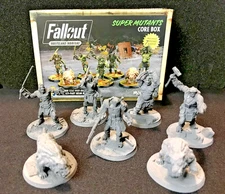 Fallout Wasteland Warfare Super Mutants Core Box Assembled and Primed