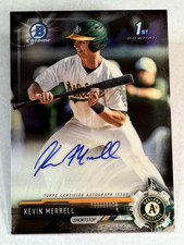 2017 Bowman Chrome 1st PROSPECT ROOKIE AUTO Kevin Merrell. item 8