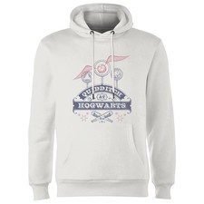 Image of Official Harry Potter Quidditch at Hogwarts Adults Hoodie White