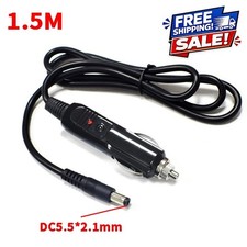 12V DC Car Charger Power Suppy Cable Cord Cigarette Lighter Plug 5.5mm x 2.1mm