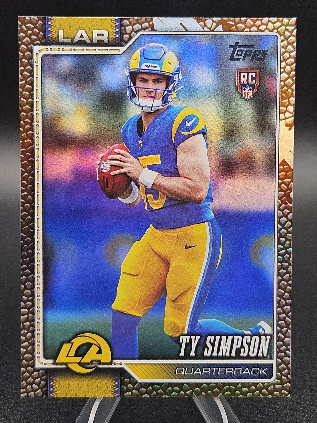 Ty Simpson (RC) - 2026 Topps Flagship Football Leather Foil | Los Angeles Rams