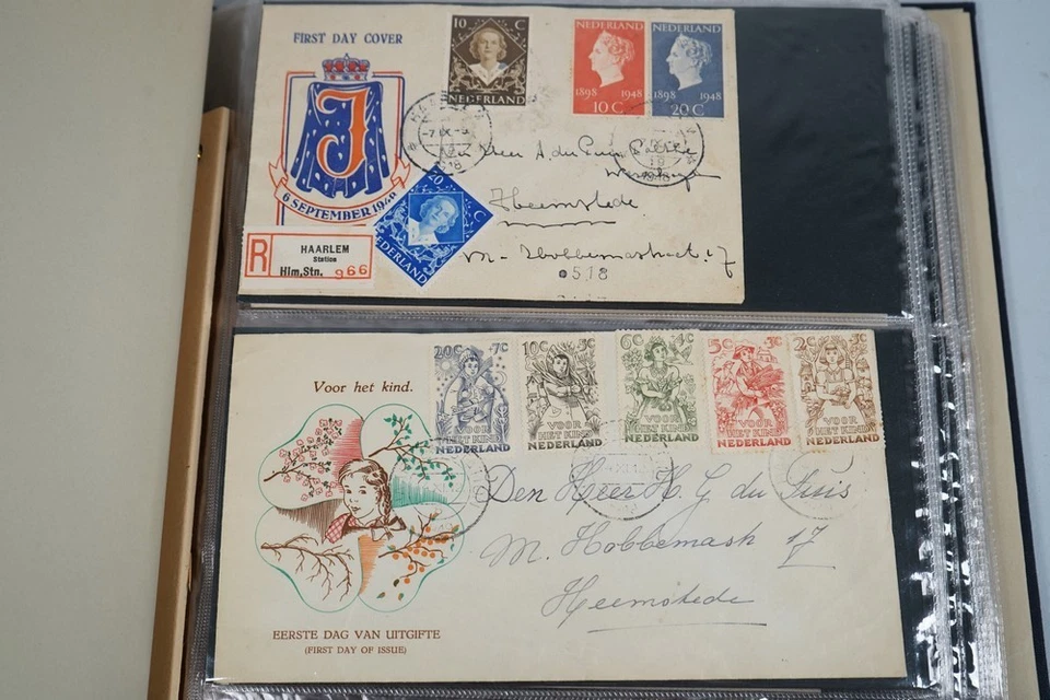 NETHERLANDS 1950s-1970s COLLECTION OF 100 FDCS STORED IN DAVO ALBUM - Image 2 of 4