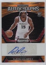 2024-25 Panini Prizm Draft Picks Orange Pulsar /49 DaRon Holmes II Auto 0rd2