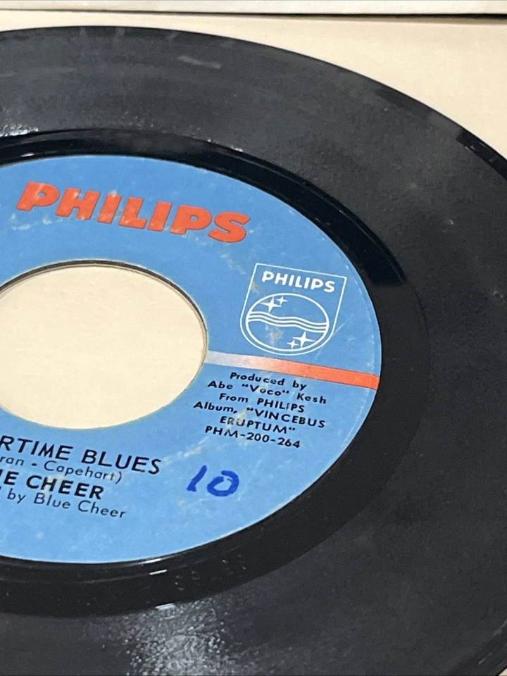 BLUE CHEER SUMMERTIME BLUES PHILIPS RECORDS 45 RPM - Image 4 of 4
