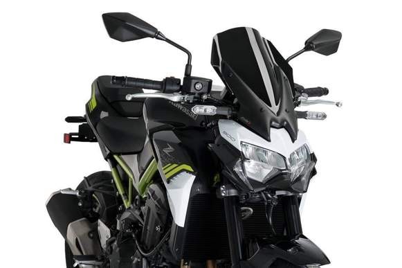 Puig Touring Screen | Black (Opaque) | Kawasaki Z 900 2020>Current