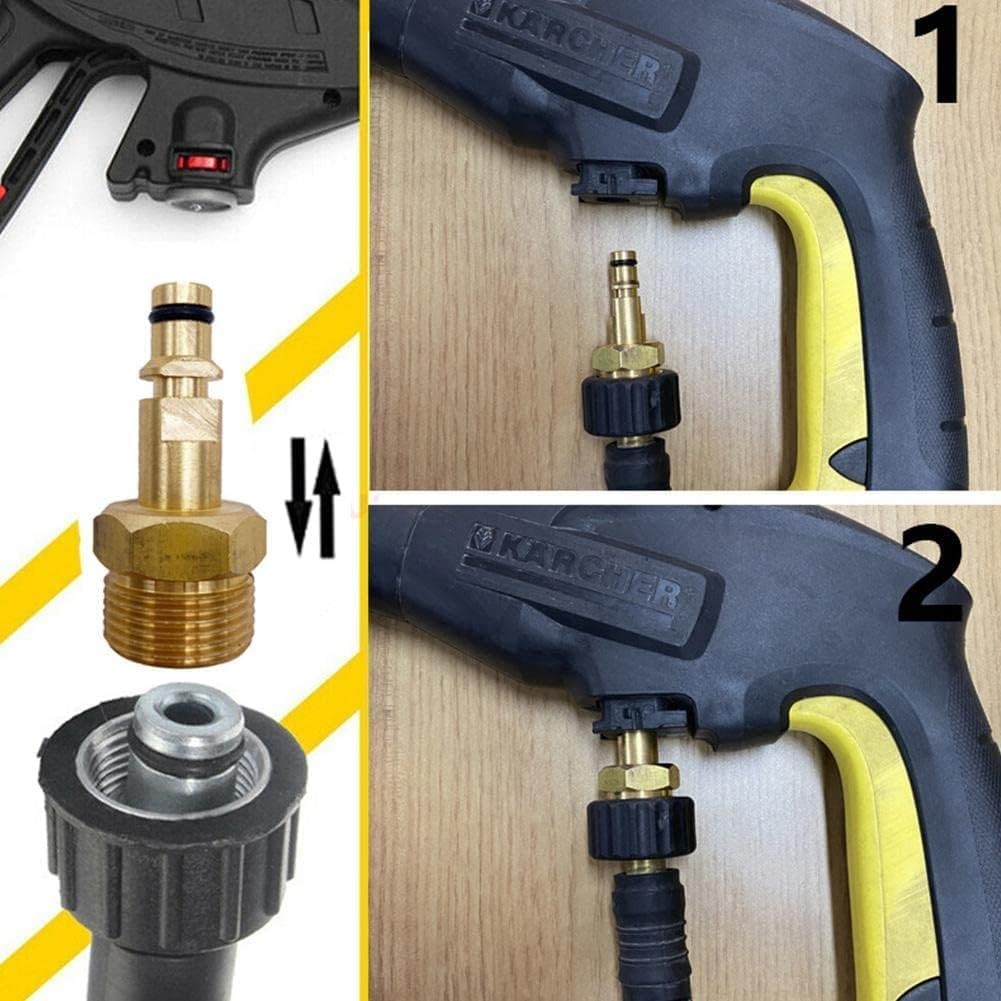 M22 Adapter High Pressure Washer Hose Pipe Quick 1 Inch 