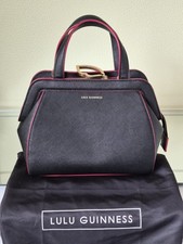 Lulu Guinness Black Leather Handbag