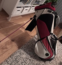 Mizuno Aerolite SPR Golf Stand Bag – Lightweight Carry – Red White Black GC