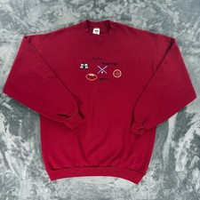 Vintage 90s American Sports Sweatshirt XL USA Made Crewneck Football Baseball