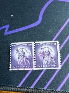 Rare US POSTAGE STAMP 3 Cent Liberty Used Purple Lady Statue Of Liberty
