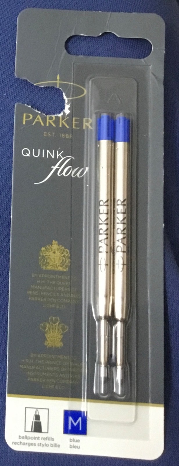 Parker Quinkflow Ballpoint 2 Refills M