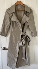 Max Mara Light Taupe Silk Wraparound Coat, Dress Spring/ Summer, Worn Once, 10