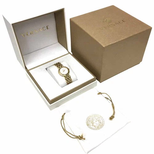 Orologio Versace VEBN00718 V Flare Quarzo Unisex Oro QZ Acciaio Inox con Scatola