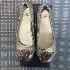 Stuart Weitzman Marjorie Ballet Flats Girls Youth Size 2 W/ Box