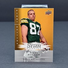2008 Upper Deck First Edition Star Rookies Jordy Nelson #172 (RC) Rookie Card. rookie card picture