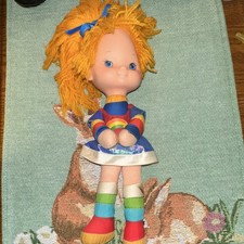 Hallmark Rainbow Brite Play Doll Yellow Straight Hair Blue Eyes Soft Body 1983