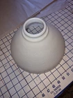 Vintage White Milk Glass Lamp Shade In A Waffle Pattern
