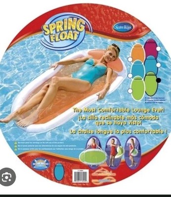 Spring float lounger