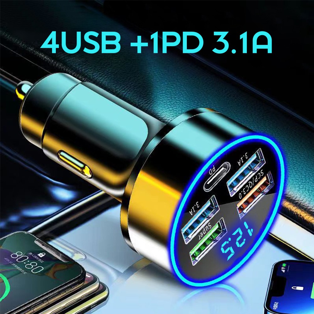 Auto Ladegerät 4 USB für Samsung Galaxy S10 S20 S21 S22 S23 FE Plus Ultra 5G