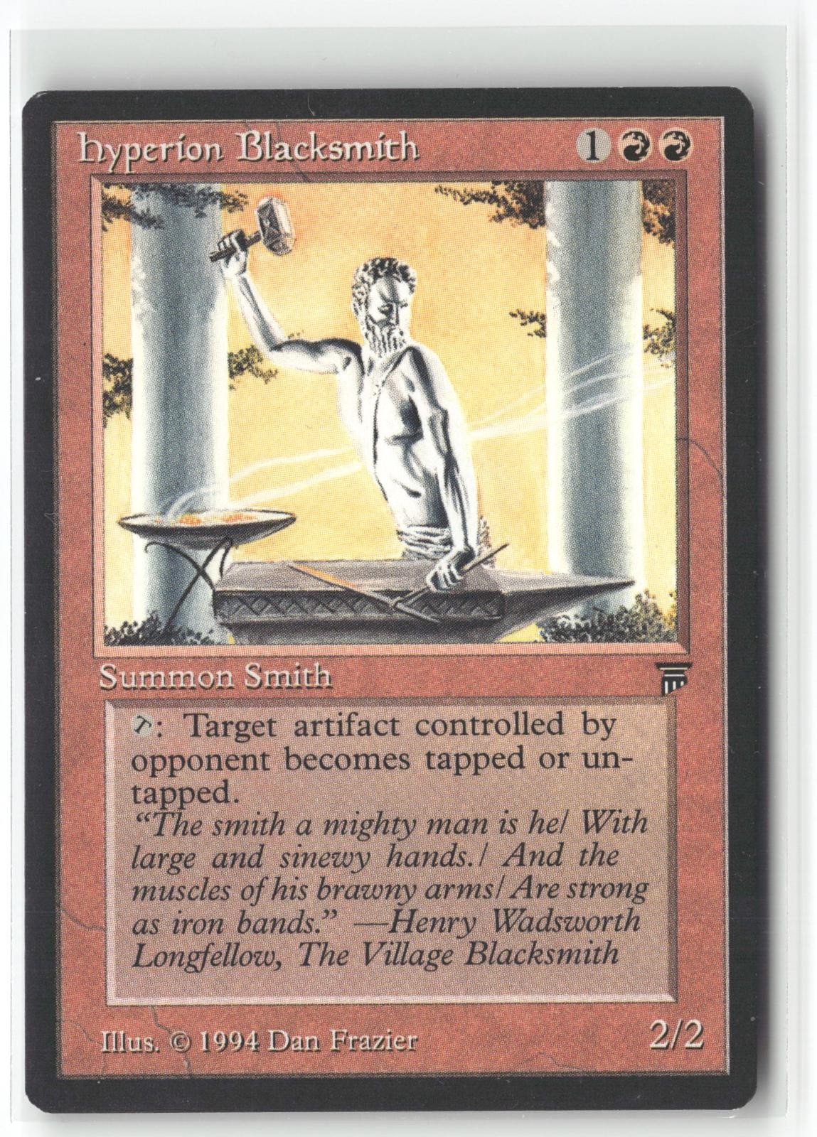 Hyperion Blacksmith Uncommon Legends Magic: The Gathering Lightly Played