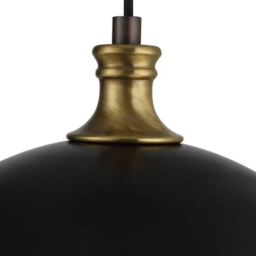 Uttermost Placuna 15" Wide Pacific Bronze Metal Dome Pendant Light - Picture 7 of 8