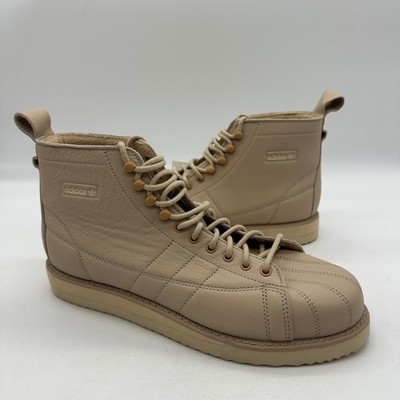 Adidas FZ3837 Women Size 11 Originals Superstar Pale Shell Toe Winterized Boots