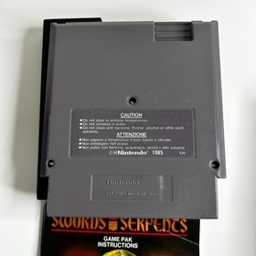 Swords and Serpents (Nintendo NES, 1991 PAL A) Acclaim Manual Included Working