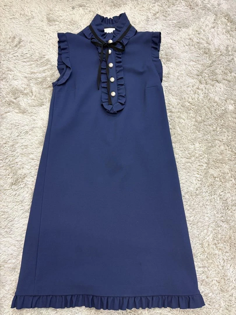 Robe à volants marine Gucci m6_0404