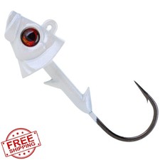 Reaction Tackle Swimbait Jig Heads Weighted Hooks 5pk