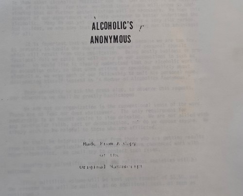 Alcaholic's Anonymous (1970s) A Copy Of The Original Manuscript * AA * 12 steps - Picture 3 of 15