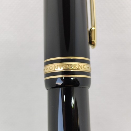 Montblanc Meisterstuck No 149 Black Resin Fountain Pen, 18K Gold Nib - 第 6/17 張圖片