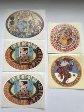 Vtg Mary Engelbreit Oval/Circle Sticker Lot Queen Princess Cheer 5pc NOS