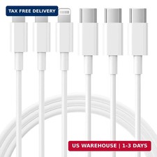 USB C to Lightning Cable 3Pack 6FT MFi Certified iPhone Fast Charger Cable USB