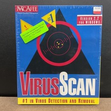 McAfee VirusScan Version 2.2 For Windows 95 DOS 3.5  Disks Factory Sealed