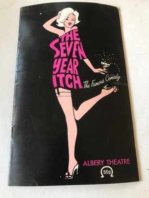 1985 THE SEVEN YEAR ITCH - Patrick Mower Adrienne Posta im Albery Theatre