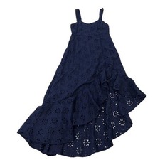 Lulu’s Adoring Days Navy Eyelet Dress Women’s L