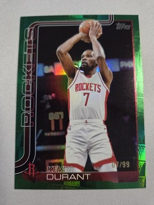 Topps Chrome NBA 2025-26 Kevin Durant /99 *Jersey Nº 7* Green Refractor