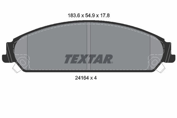 Plaquettes de frein Textar 2416401 pour remplacer OE 05142558AA
