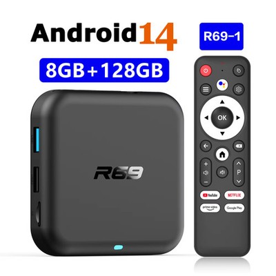 Smart TV Box,Android 14,VOİCE,8K Ultra HD, WiFi Dualband  8GB/128GB, RK3518, Me