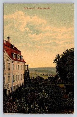 Vintage Schloss Lichtenwalde Postcard by Stohn & Mey Divided Back